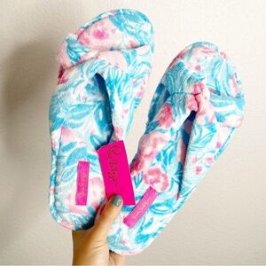 Lilly Pulitzer Floral Slippers
